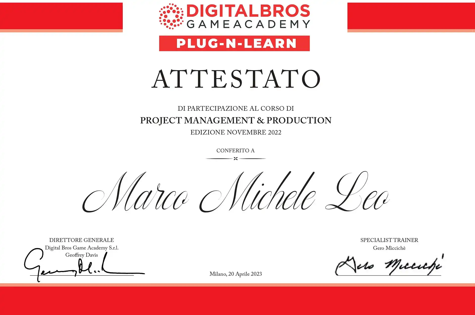Production Certification